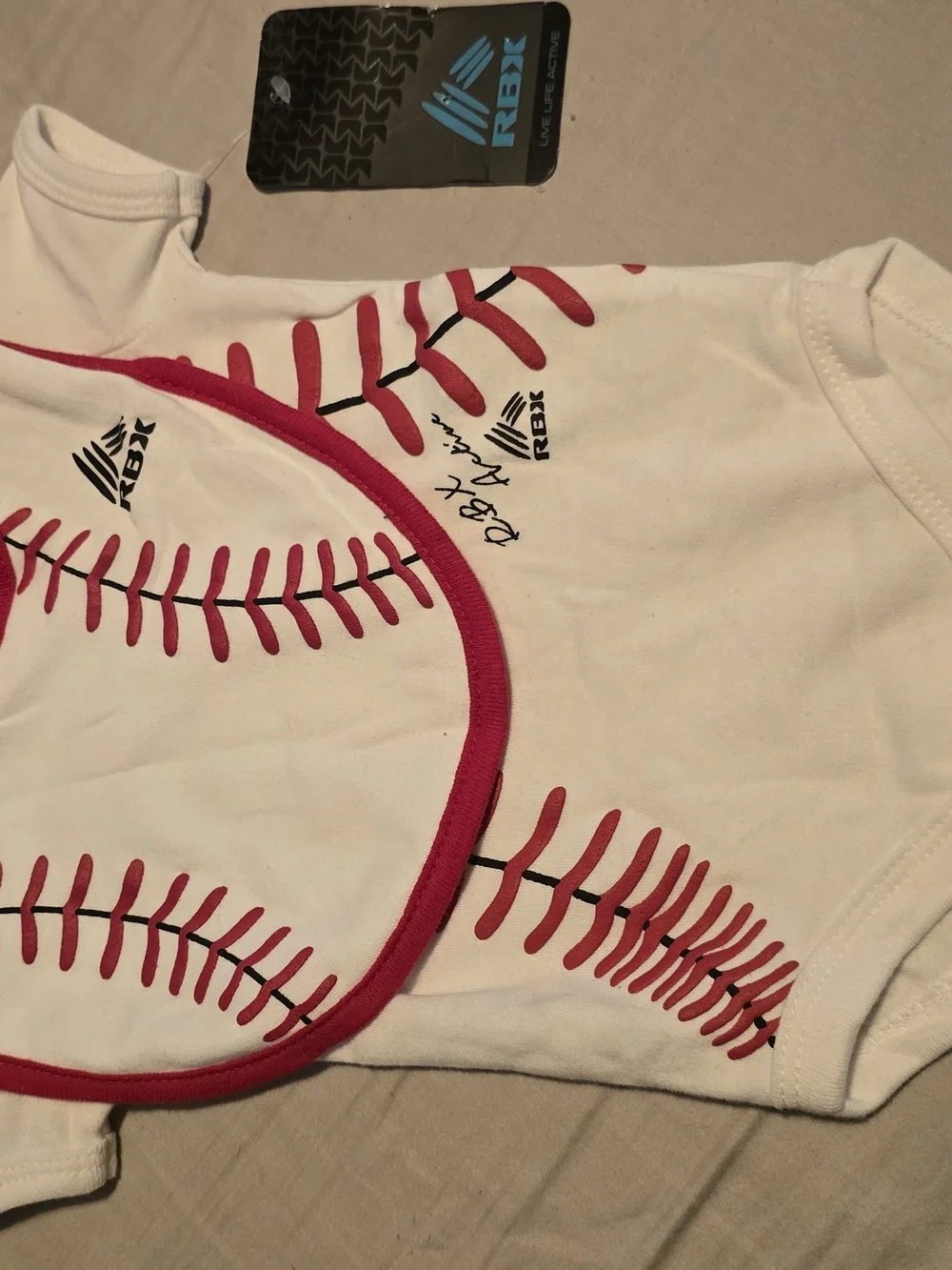 RBX Active Baseball Onesie & Bib Set